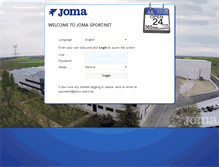 Tablet Screenshot of joma-sport.net